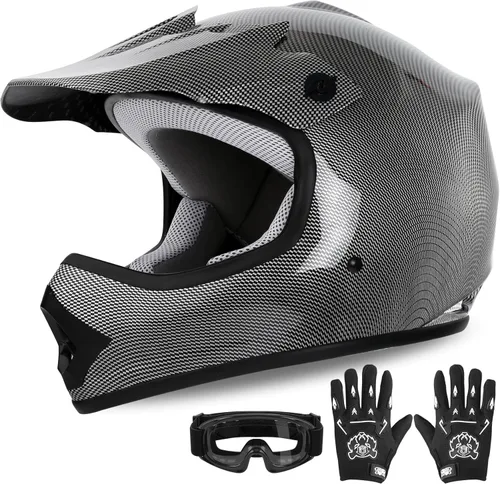 Miniatura 25 de XFMT DOT Casco de Dirt Bike para Niños y Jóvenes de Cara Completa, Cascos de Motocross para Off-Road ATV Bicicleta de Calle Cuatrimoto Motocicleta