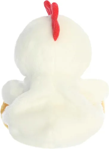 Miniatura 5 de Aurora Adorable animal de peluche Palm Pals Cooper Chicken, divertido peluche coleccionable para niños y adultos, perfecto para decorar habitaciones