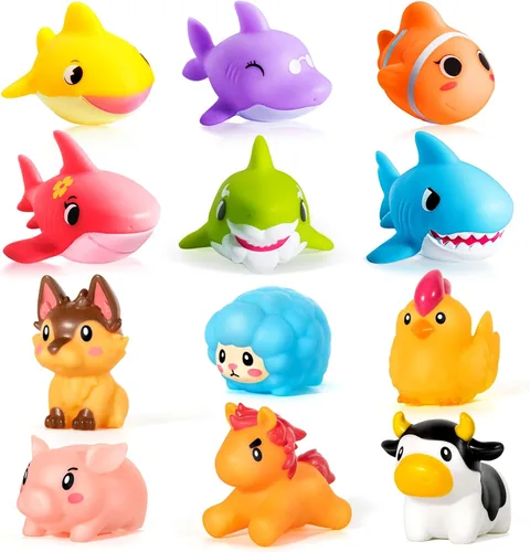 Miniatura 9 de Hely Cancy Juguetes de baño para bebés, juguetes de baño sin agujeros para niños, juguetes de ducha para bebés recién nacidos