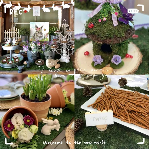 Miniatura 6 de Rollo de musgo verde para hadas, jardines, bodas, otras artes y manualidades (15.3x130cm (6" W x 51" L))
