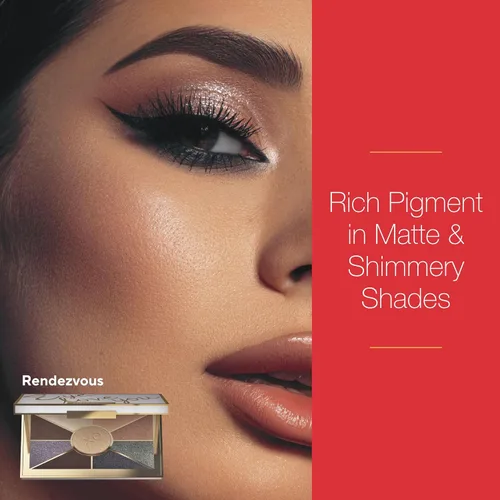 Miniatura 2 de Mirabella Eye Love You Paleta de sombras de ojos con brillo neutral - Paleta de maquillaje con polvos prensados ultra pigmentados, tonos de sombra