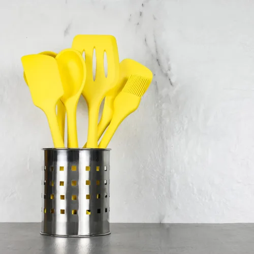 Miniatura 3 de Chef Craft Tenedor de silicona prémium para espaguetis y pasta, 11.5 pulgadas, color amarillo