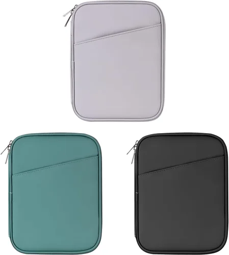 Miniatura 7 de Funda acolchada para tablet de 8 a 9 pulgadas, bolsa de viaje acolchada para Galaxy Tab A9 8.7/Tab A 8.4/Fire HD 8, estilo cartera con bolsillo