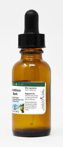 Miniatura 2 de Corteza de espino cerval - Extracto líquido de glicerita (1:5) - Sabor a vainilla (1 fl oz, ZIN: 428417)
