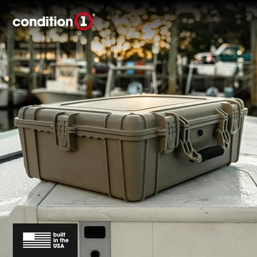 Miniatura 6 de Condition 1 Funda rígida impermeable grande de 25" Modelo 839 con espuma, caja de almacenamiento portátil y protectora para viajes, caza, uso