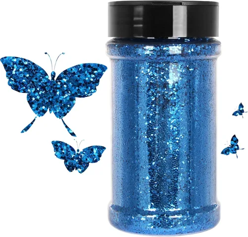 Miniatura 15 de Purpurina blanca ultrafina, 16 oz (1 lb), purpurina fina para manualidades de resina, uñas, vasos, slime, cosméticos y decoración de festivales