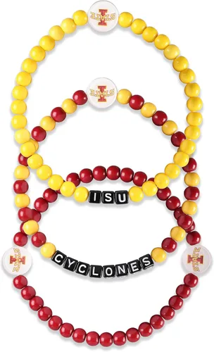 Miniatura 31 de FOCO NCAA unisex-adulto Paquete de 3 Pulseras de la Amistad con Cuentas con Logotipo de Equipo Universitario de la NCAA Oficialmente Licenciadas