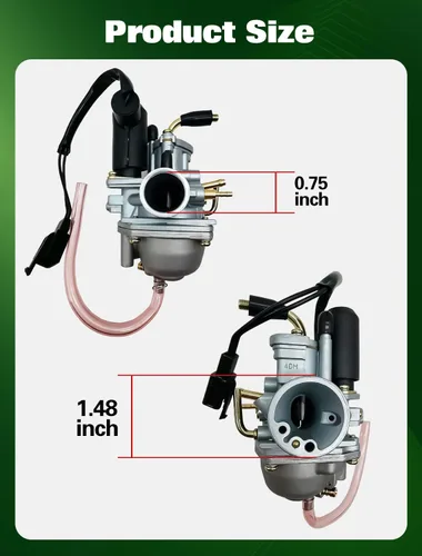 Miniatura 6 de Carburador Compatible con 50cc 70cc 90cc 100cc 110cc ATV de 2 tiempos CAN AM Bombardier DS 90 DS50 Eton Alpha Sport LG Colt Cobra 50 90 Carb