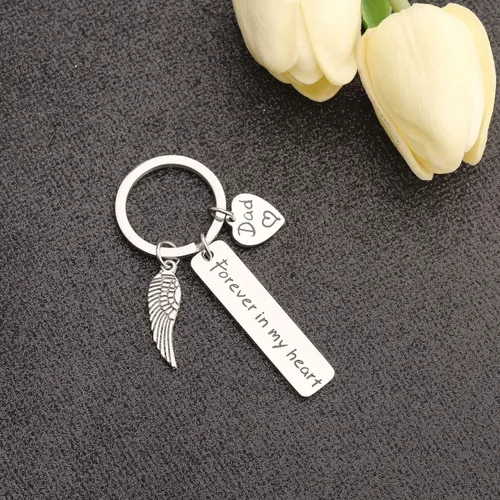 Miniatura 3 de Forever In My Heart - Llavero con forma de ala de ángel