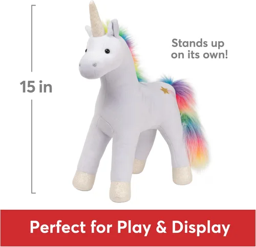 Miniatura 5 de GUND Bluebell - Unicornio de peluche arcoíris para edades de 1 año en adelante, azul, 15 pulgadas
