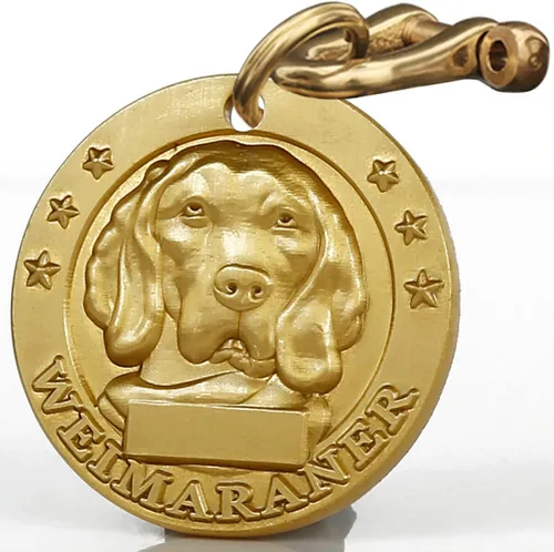 Miniatura 25 de Etiqueta de perro retro de cobre puro tridimensional con estampado de mascotas en relieve, etiquetas personalizadas para mascotas, etiquetas
