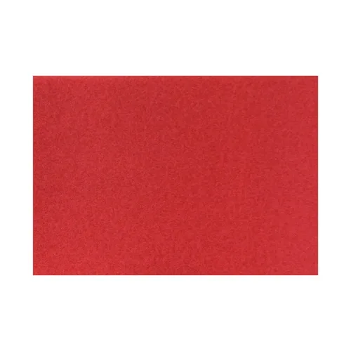 Americo Almohadilla de suelo con búfer roja, para limpieza ligera y pulido, 14 x 28 pulgadas, 5 almohadillas/estuche, hecha de 100% contenido