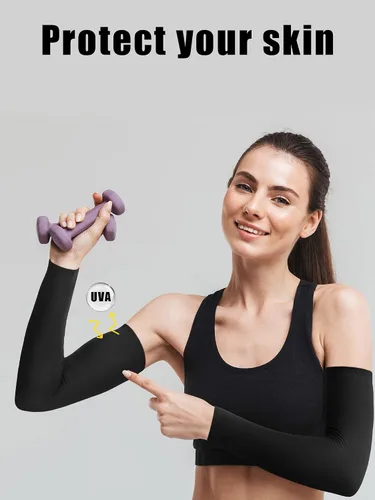 Miniatura 3 de 10 pares de mangas de sol refrescantes para hombres y mujeres, con protección ultravioleta