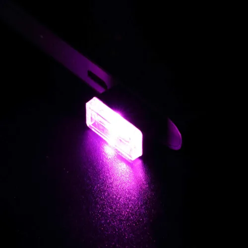 Miniatura 7 de 7 piezas de mini luces LED USB para interior del automóvil, luces LED USB para atmósfera, enchufable, 5 V, luz USB universal, kit de iluminación