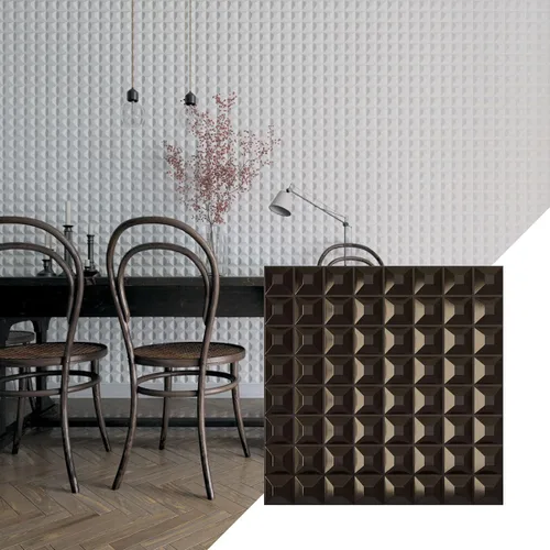 Miniatura 14 de Ekena Millwork WP20X20BRWH 19 5/8 pulgadas de ancho x 19 5/8 pulgadas de alto Bradford EnduraWall Decorativo 3D Panel de pared cubre 2.67 pies