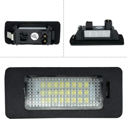 Miniatura 3 de AUTOXBERT 2PCS Luces LED para Placa de Matrícula para BMW 1 3 5 X Series E82 E88 E90 E91 E92 E93 E39 E60 E61 X1 X3 X5 X6 Conjunto de Luces de Placa