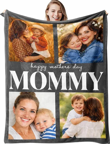 Miniatura 38 de D-Story Manta personalizada con fotos, texto, Manta personalizada con imagen, texto o fotos para mejores amigas, hermanas, regalos para cumpleaños