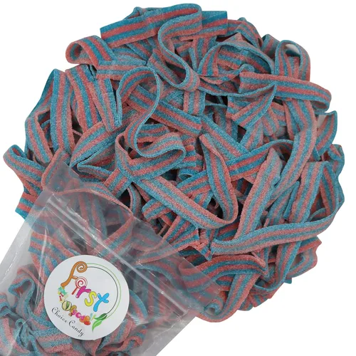 Miniatura 13 de Cinturones de Gomitas Ácidas de Varios Colores (Azul Baya (Arándano), 1 Libra)