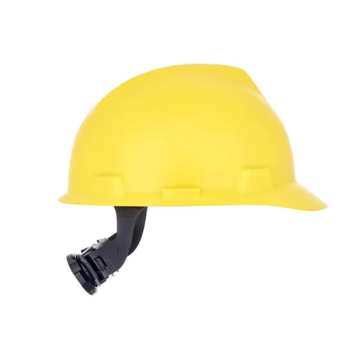 Miniatura 4 de MSA 10203088 V-Gard - Casco de seguridad estilo gorra, con suspensión de trinquete Fas-Trac III, carcasa de polietileno, protección contra impactos