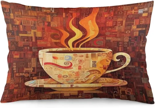 Miniatura 25 de Funda de almohada con sombrero de bruja con diseño de gato de 20 x 30 pulgadas, diseño de impresión de doble cara con cremallera invisible, Patrón 8