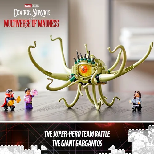 Miniatura 2 de LEGO Marvel Gargantos Showdown 76205 Monster Building Kit con Doctor Strange, Wong y America Chavez para mayores de 8 años (264 piezas)