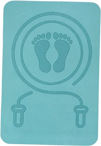 Miniatura 6 de kowaku Alfombrilla de ejercicio de fitness para saltar con cuerda, protege suelos y equipos, alfombrilla de saltar para entrenamiento en interiores