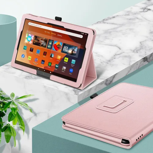 Miniatura 8 de Fintie - Funda tipo libro para tableta Amazon Fire HD 10 y Fire HD 10 Plus (solo compatible con versión de 11ª generación 2021), Funda de pie
