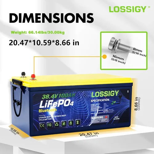 Miniatura 2 de LOSSIGY Batería de litio de 36V para carrito de golf con cargador y monitor de 25A, kit de conversión de 36 voltios para carrito de golf, perfecto