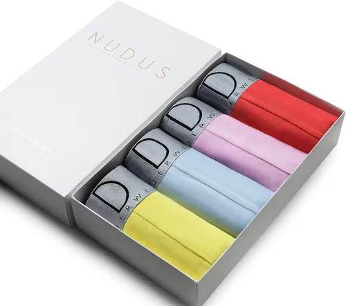 Miniatura 2 de NUDUS - Calzoncillos de algodón para hombre (4 unidades) - Multipaquete de calzoncillos en caja de regalo - Calzones - Calzoncillos bóxer