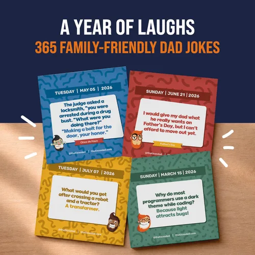 Miniatura 3 de Calendario de Bromas de Papá 2026 Calendario Desapegable de Una Página al Día, Regalo para el Amante de las Bromas de Papá, Gran Regalo