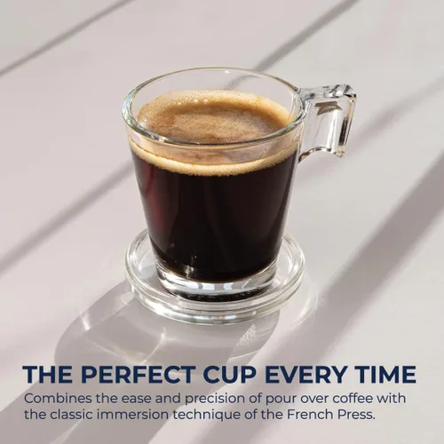 Miniatura 5 de Clever Gotero de Café y Filtros, Grande 18 oz, Diseño Clásico Original, Plástico Seguro Libre de BPA, cafetera de goteo, cafetera pour over, 100 Java