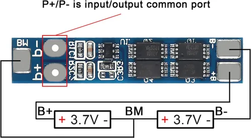 Miniatura 4 de Alinan 6pcs 2S 8A 7.4V 8.4V 16A Límite de corriente 18650 Cargador de batería de litio BMS Circuito Placa de protección PCB para batería de litio