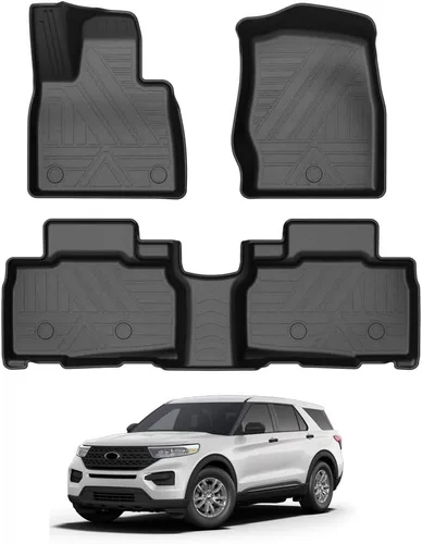 Miniatura 42 de KUST Alfombrillas de suelo personalizadas para Nissan Titan 2017-2024/Nissan Titan XD Crew Cab 2016-2024