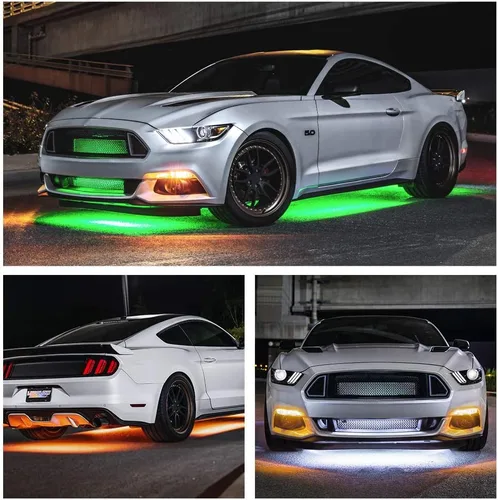 Miniatura 3 de LEDGlow, 4 unidades. Kit de iluminación LED para carrocería de autos, millones de colores SMD, con control para celular mediante Bluetooth
