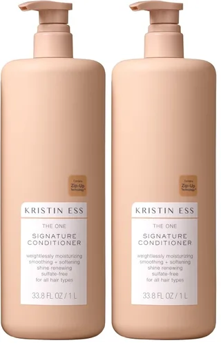 Kristin Ess Hair The Signature Acondicionador para cabello seco dañado, hidrata, suaviza, desenreda y suaviza el cabello, sin sulfatos, seguro para