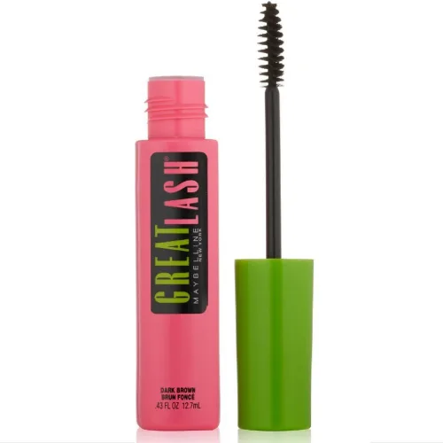Miniatura 9 de Maybelline Great Lash BIG Máscara lavable, Máscara voluminizadora, espesante y alargadora, color negro parduzco, 2 unidades Negro café.