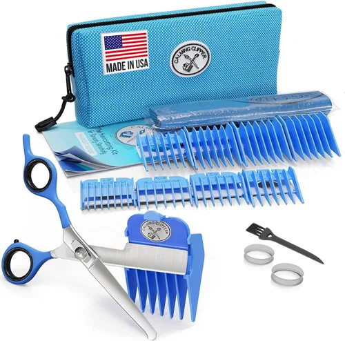 Calming Clipper - El kit silencioso y suave para cortar el cabello para niños con autismo y sensibilidad sensorial - Incluye capa de peluquero (20