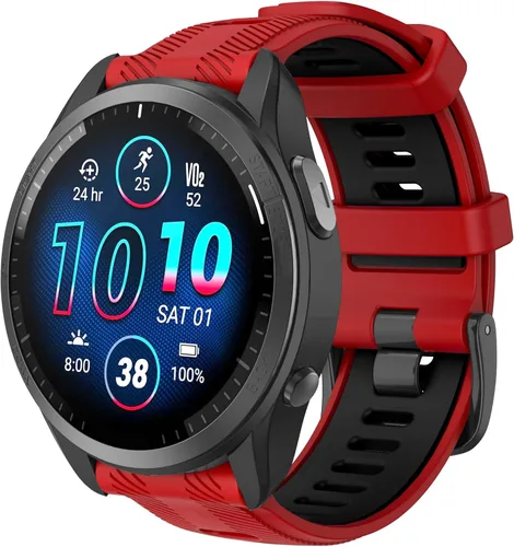 Miniatura 13 de ISABAKE Correa de reloj para Garmin Forerunner 965/Forerunner 955/Forerunner 945/Forerunner 935, bandas de repuesto de silicona suave de 0.866
