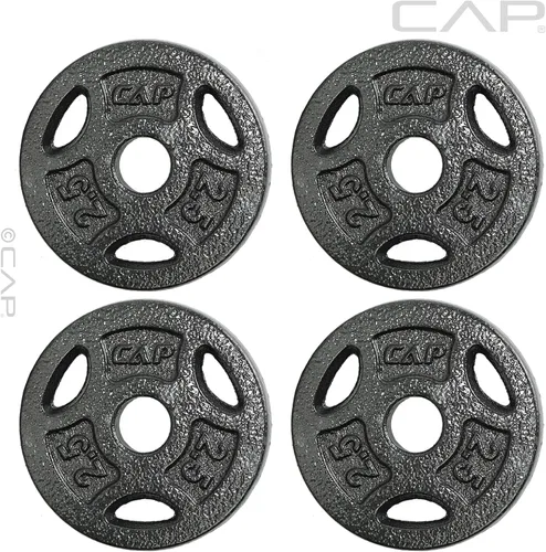 Miniatura 2 de CAP Barbell Placas de peso de agarre estándar de 1 pulgada