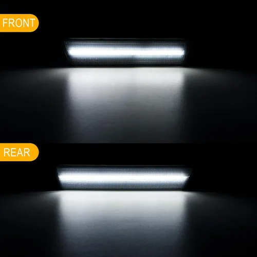 Miniatura 3 de R&F Auto 4 piezas de luces LED de marcador lateral compatibles con Challenger 2008-2014, lámparas de parachoques delanteras y traseras, lámparas