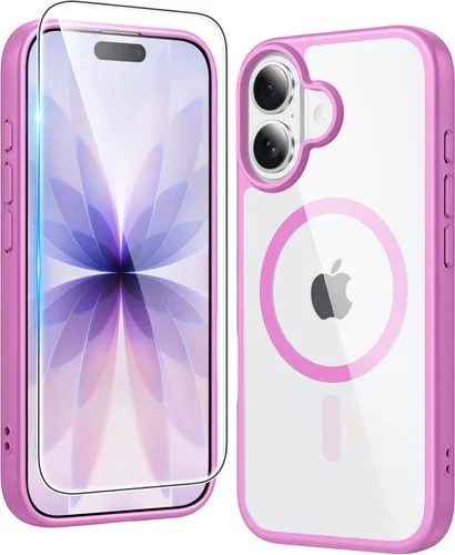 Miniatura 54 de FNTCASE Funda para iPhone 13 Pro-Max: Fundas magnéticas transparentes compatibles con Magsafe Slim anti amarillamiento protección contra caídas