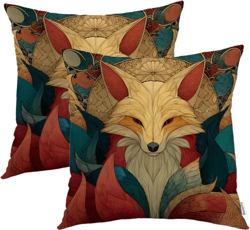 Miniatura 17 de Batmerry Flowers with Stems Throw Pillow Covers, Beautiful Floral Decorative Pillow Covers Digital Printing Blended for Couch Sofa Bed Invisible