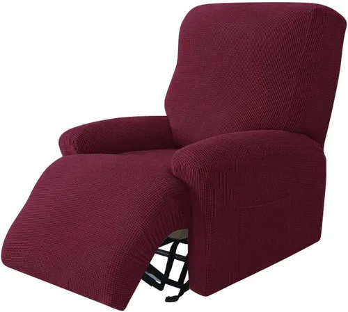 Miniatura 14 de Konsilsa Fundas para sofá reclinable de 1/2/3/4 plazas, funda elástica para sillones reclinables, funda para sillón reclinable, funda Tela 1-22