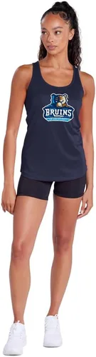 Miniatura 2 de Camiseta deportiva sin mangas oficial de NCAA Collegiate para mujer, con espalda cruzada, colección con logotipo primario