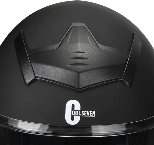 Miniatura 5 de Casco de motocicleta de cara completa para adultos con aprobación DOT, casco de bicicleta de calle negro y ligero aerodinámico para hombres