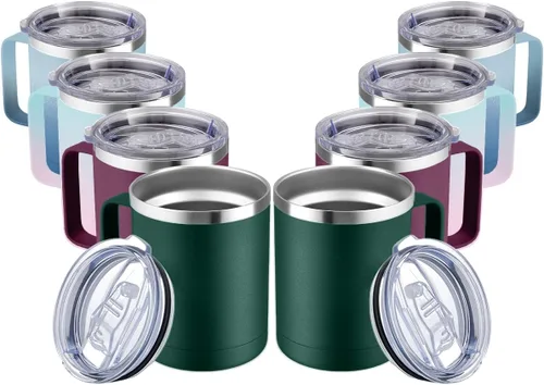 Miniatura 17 de MEWAY - Taza de café con asa, vaso térmico