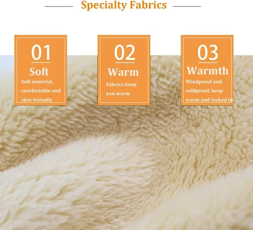 Miniatura 4 de Capucha de sherpa Máscara de esquí con capucha de sherpa, pasamontañas, resistente al viento, máscara facial de invierno, gorro, bufanda, esquí