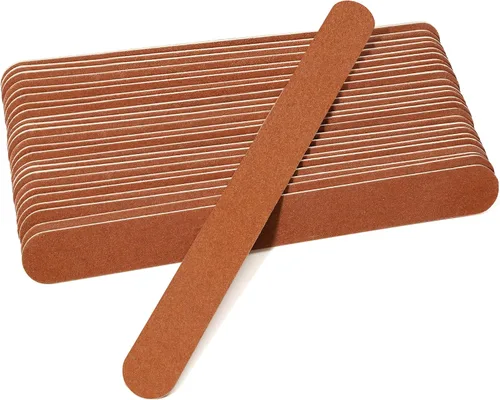 Miniatura 10 de Canvalite Lima de uñas grandes para uñas, lima de uñas de grano 100/180 para uñas naturales, herramienta de manicura y pedicura para uso doméstico