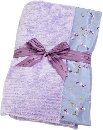 Miniatura 9 de Sonoma Lavender Manta de spa de aromaterapia rellena de flores de lavanda y linaza, manta para microondas caliente/fría para calmar los músculos