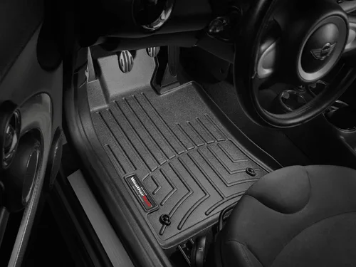 Miniatura 2 de WeatherTech 441361 Tapete delantero personalizable para Mini Cooper (negro)